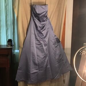 Periwinkle Blue Strapless Evening Dress, Sz 10 by David's Bridal